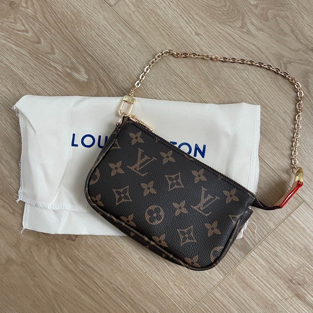 Black and Brown Monogram mini purse